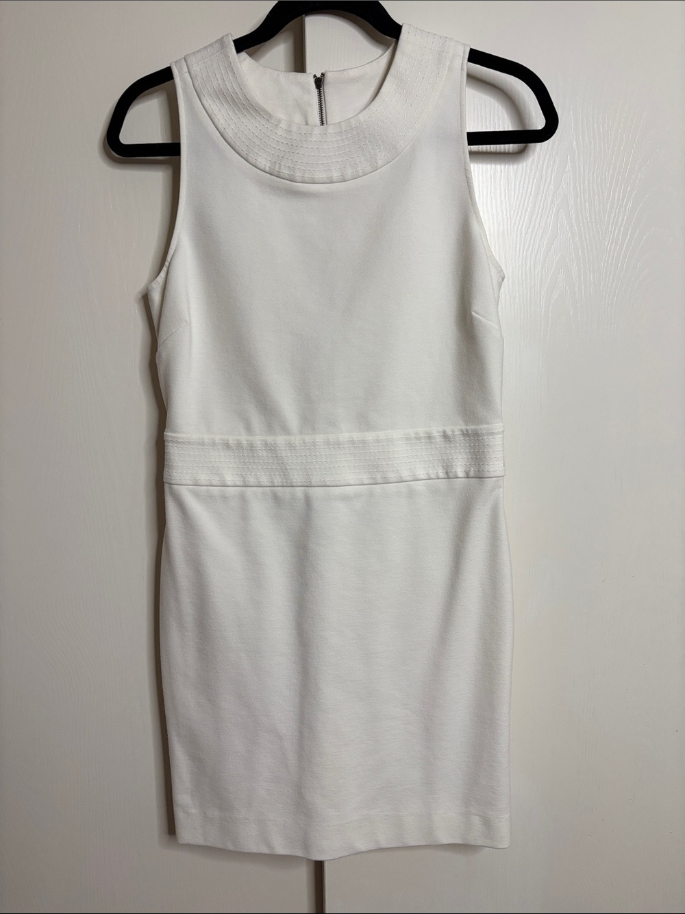 Banana Republic White Sheath Dress Tagged 8 Fits Like 4